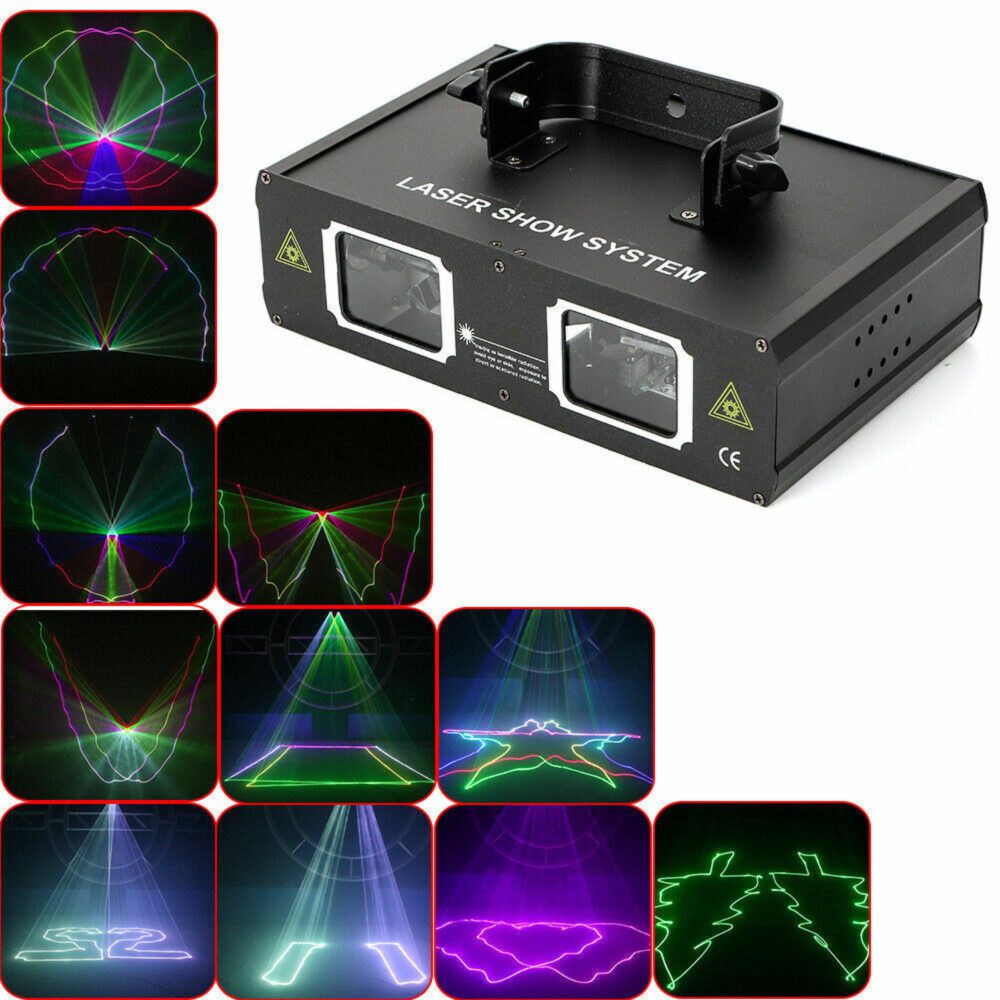 2 Lens DJ Laser Light Projector