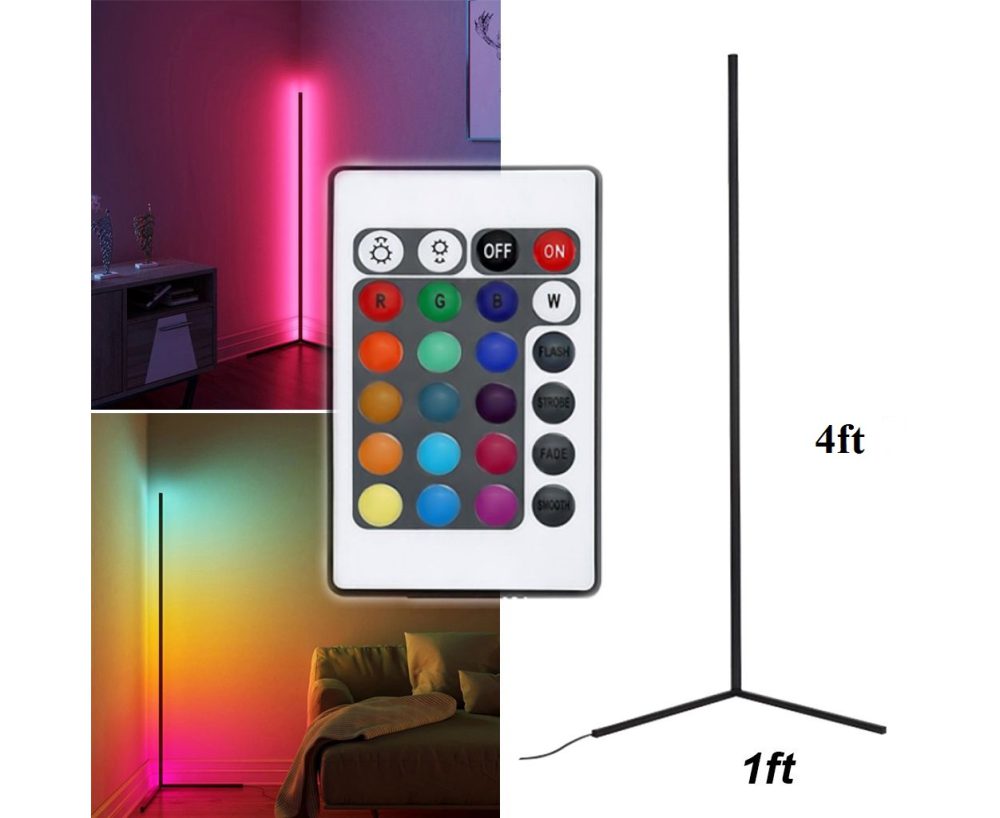 RGB Gradient Corner Standing Lamp - Image 2