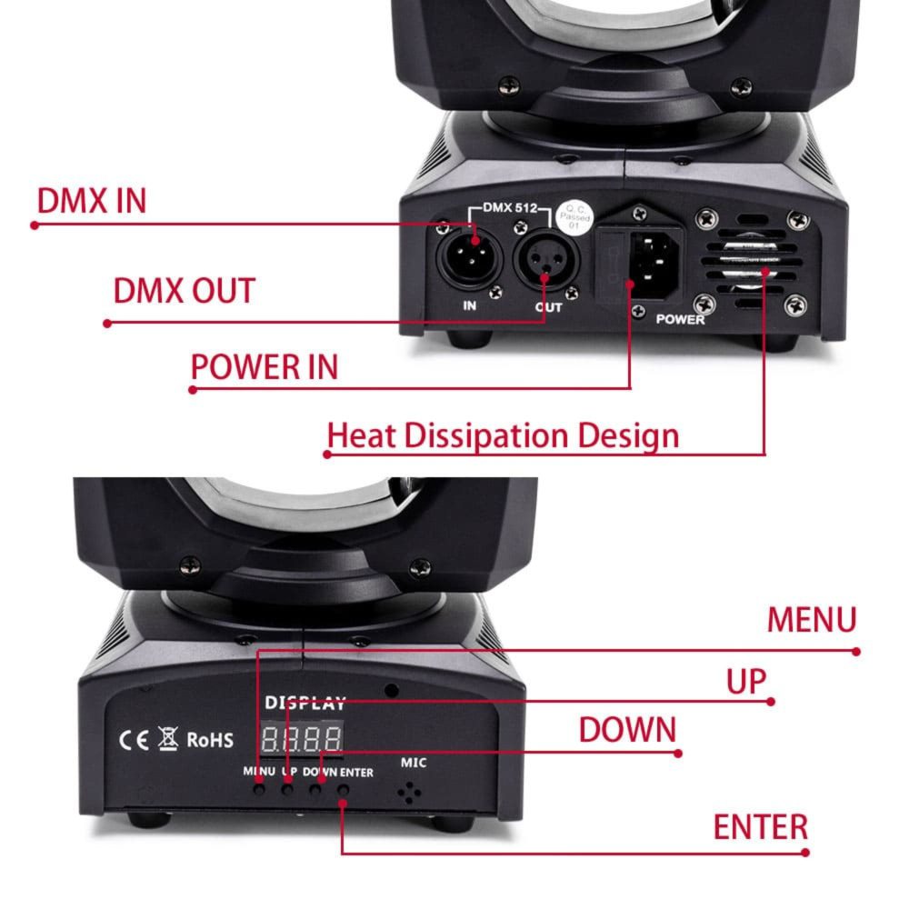 360 DMX Moving Head Light | Beam Light - Image 5