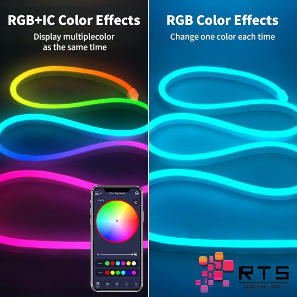 Smart RGB IC Neon Strip Light Wireless - Image 6