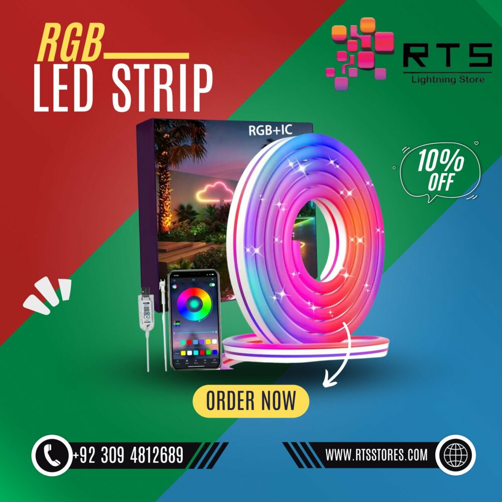 Smart RGB IC Neon Strip Light Wireless